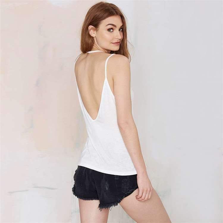 Sexy Off shoulder Backless Vests