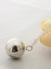 Secret Information Ball Locket Necklace