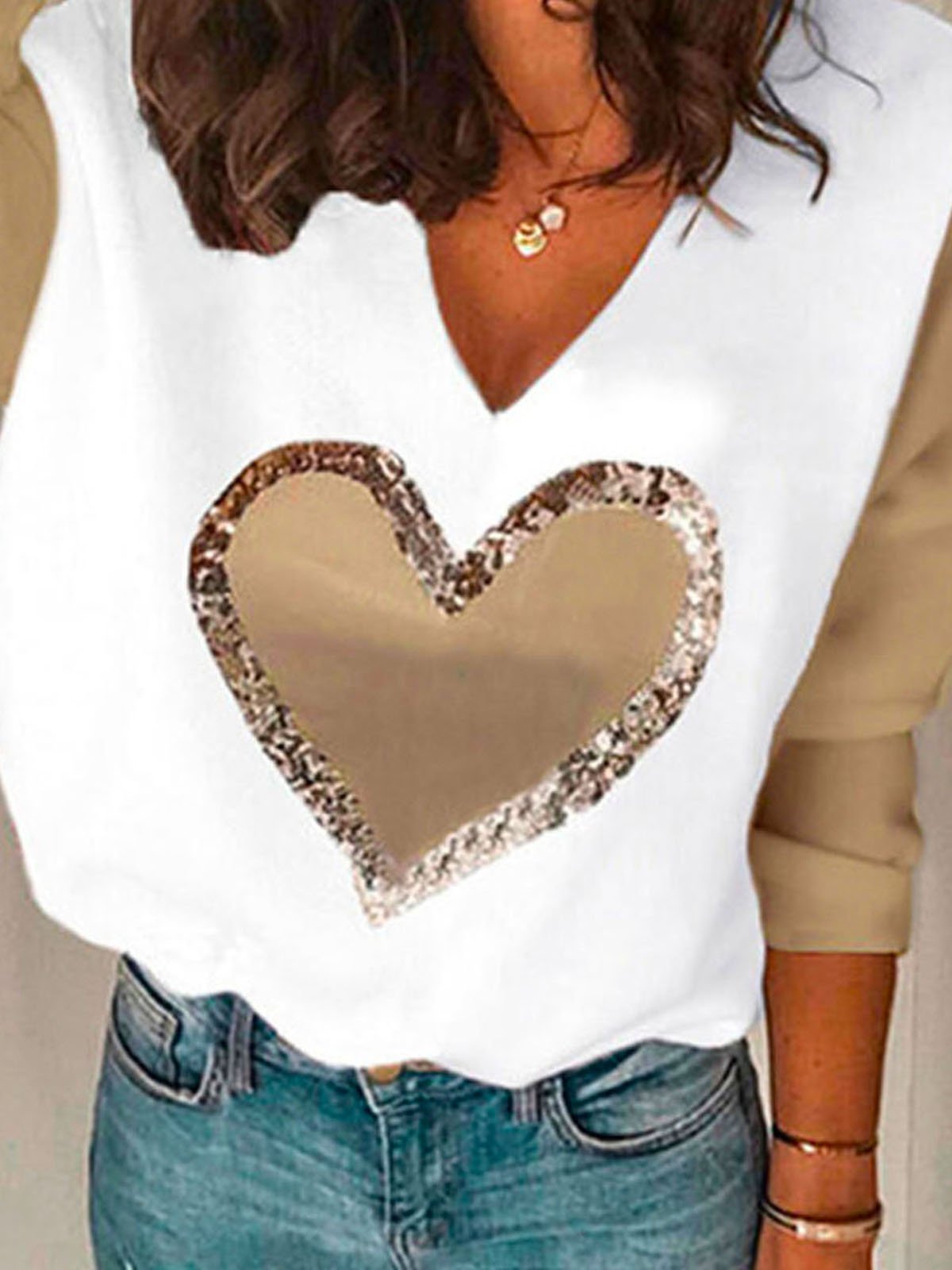 Casual Long Sleeve Floral-Print Sweatshirts