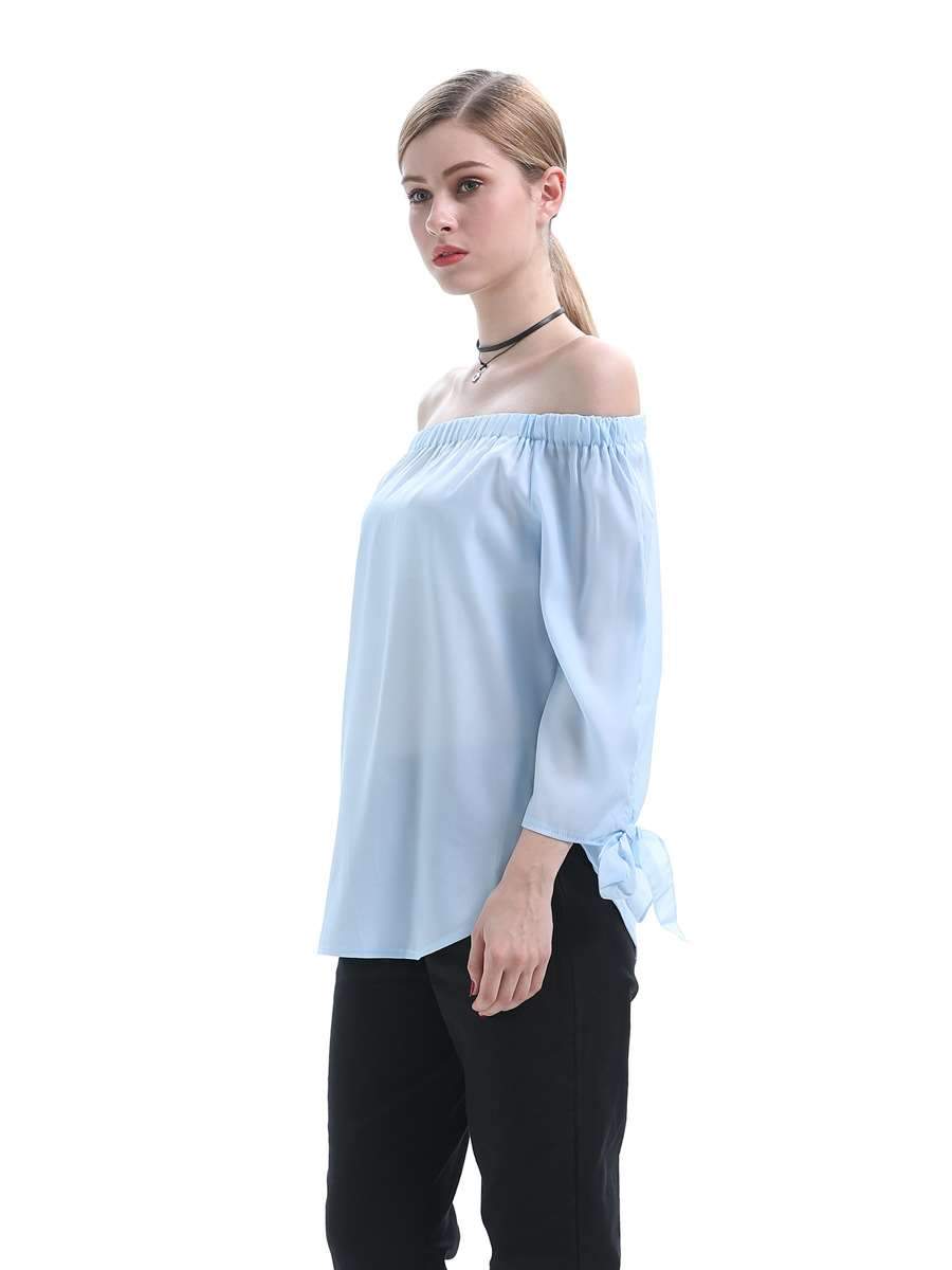 Sexy Loose Off shoulder Lacing Blouses