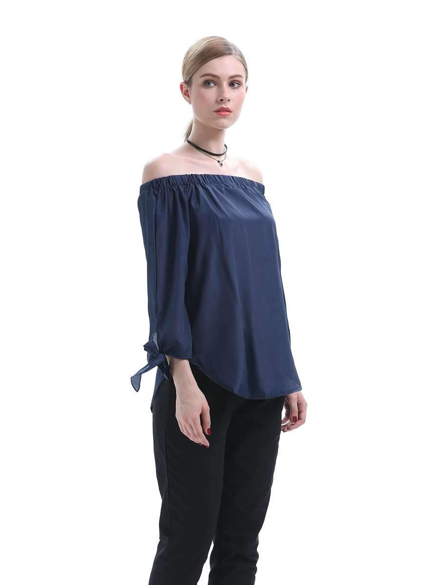 Sexy Loose Off shoulder Lacing Blouses