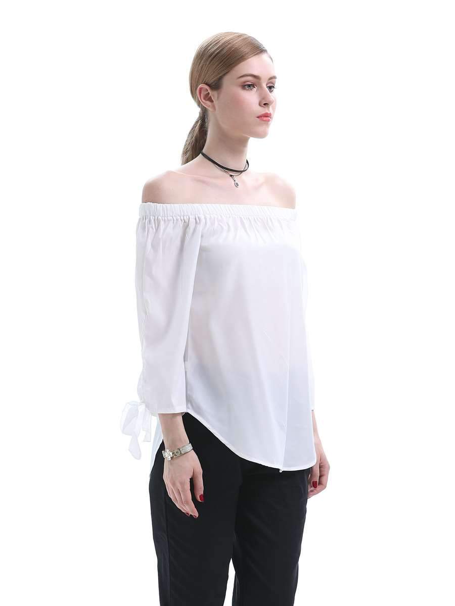 Sexy Loose Off shoulder Lacing Blouses