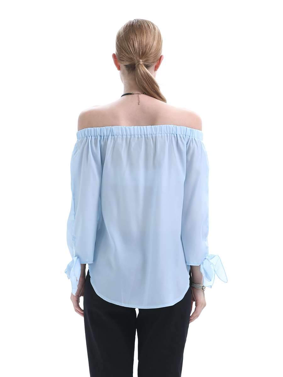 Sexy Loose Off shoulder Lacing Blouses