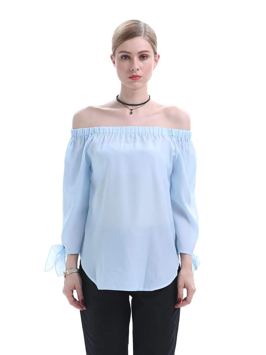 Sexy Loose Off shoulder Lacing Blouses