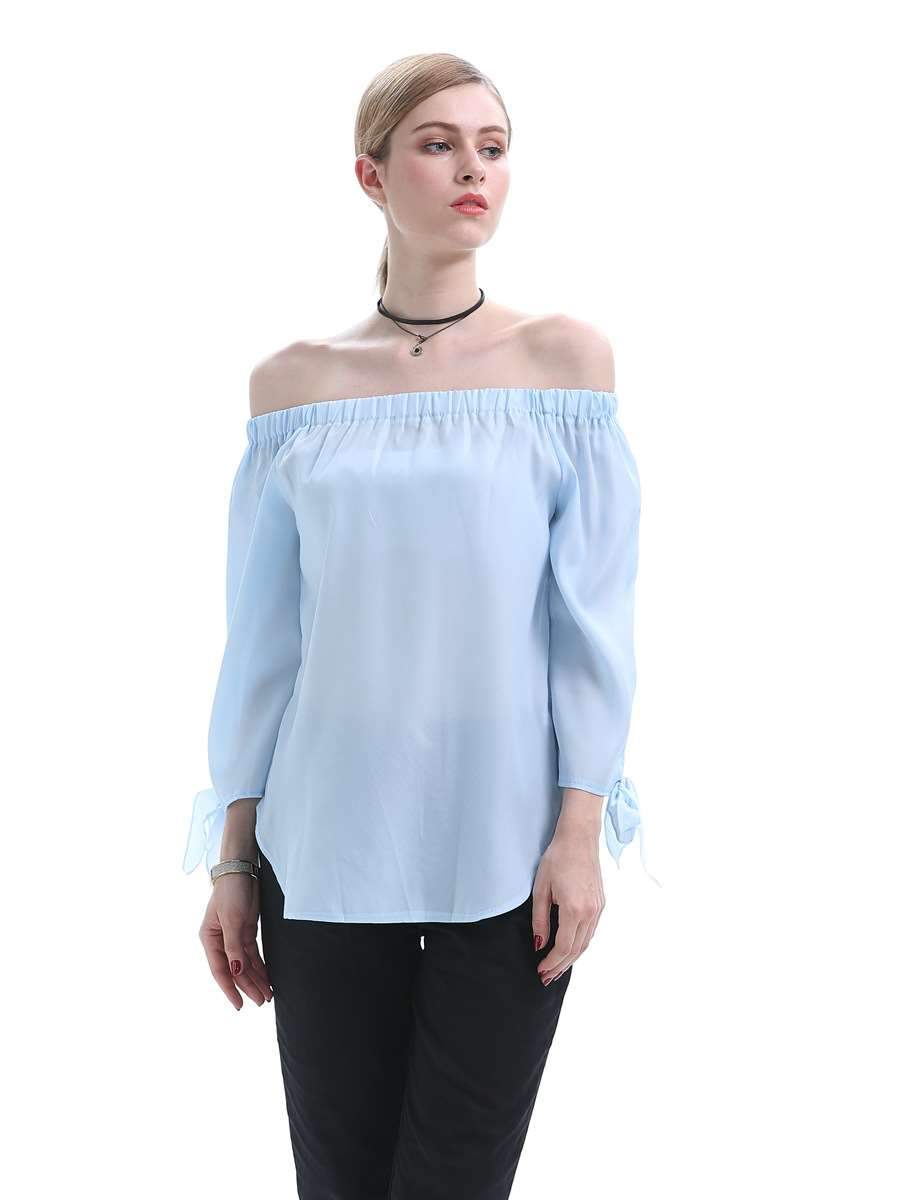 Sexy Loose Off shoulder Lacing Blouses