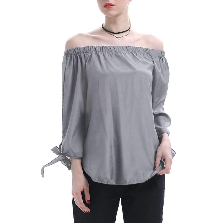 Sexy Loose Off shoulder Lacing Blouses