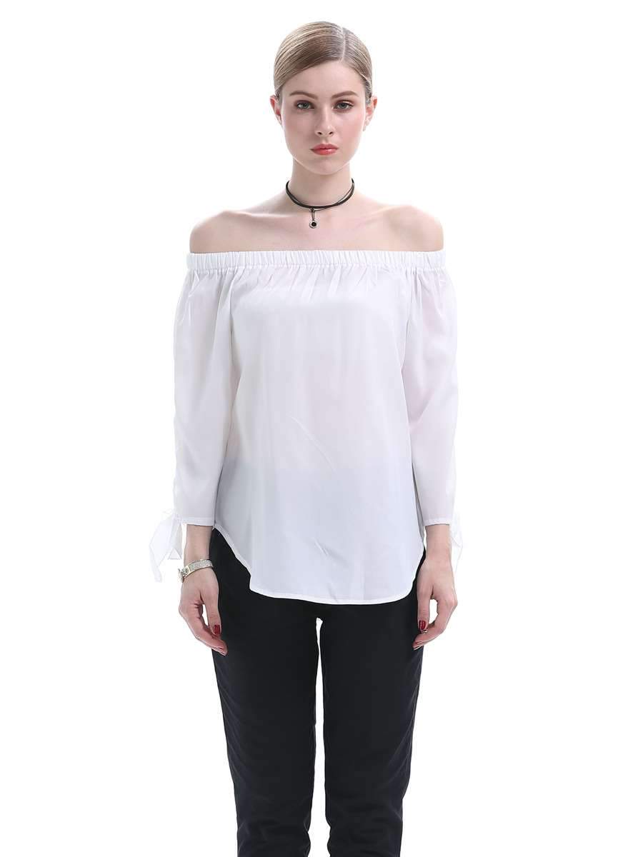 Sexy Loose Off shoulder Lacing Blouses