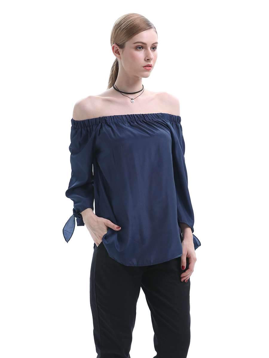 Sexy Loose Off shoulder Lacing Blouses