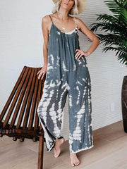 Chic Women Street style Printed Strapless Jumpsuits