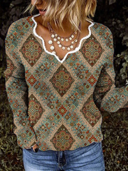 Casual Long Sleeve Acrylic Shift Sweater