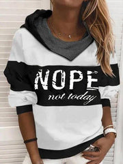 Casual Word Printed Sweatshirts