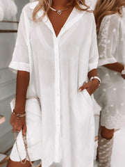 Cotton Casual Half Sleeve Dresses