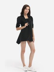 Pockets Decorative Buttons Collarless Dacron Plain Trench Coats