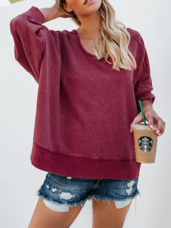 Fashion Backless Woman Long Sleeve Sweatshirt