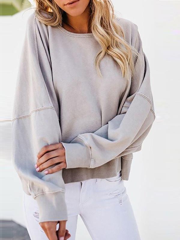 Fashion Backless Woman Long Sleeve Sweatshirt