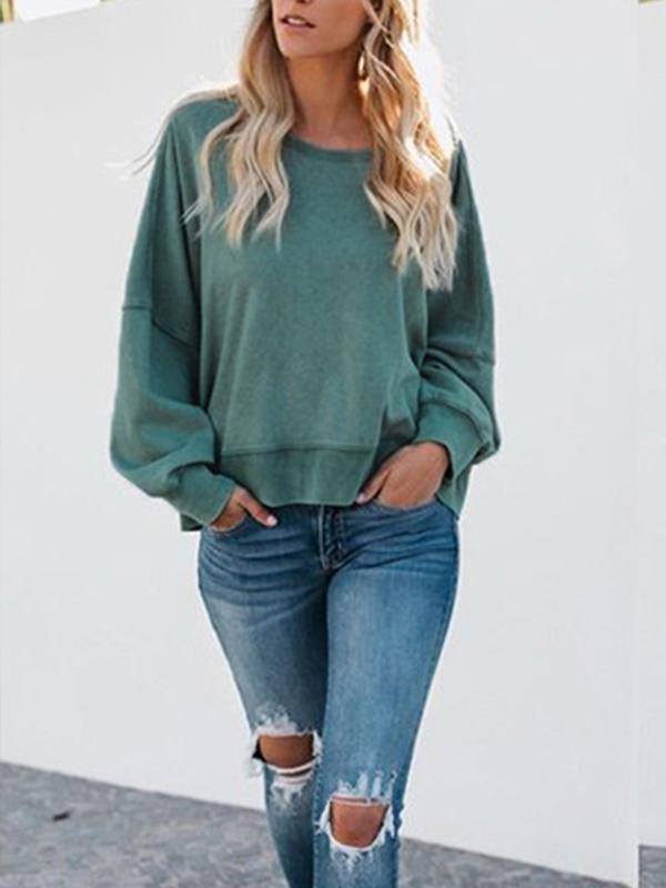 Fashion Backless Woman Long Sleeve Sweatshirt