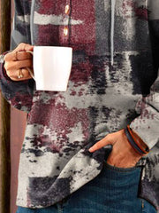 Casual Long Sleeve Printed Sweatshirts