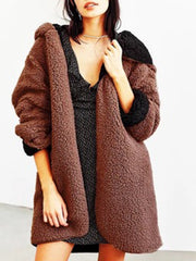 Reversible Casual Coat Hoodie Cardigan