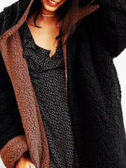 Reversible Casual Coat Hoodie Cardigan