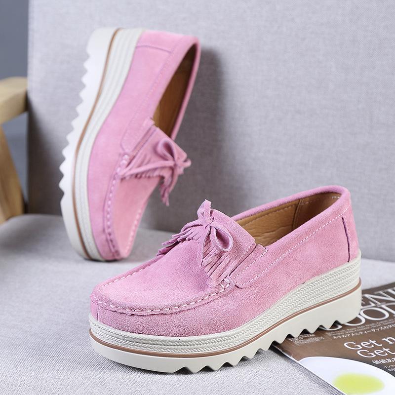 Artificial Leather Wedge Heel Casual Summer Platfoms