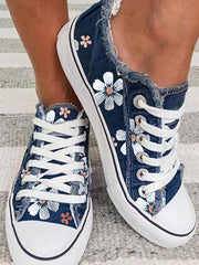 Women Fashion Floral casual shoes flats