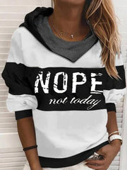 Casual Word Printed Sweatshirts