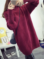 Casual H-line Knitted Long Sleeve Sweater