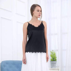 Fashion Pure V neck Lace Vests