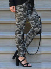 Fashion Camouflage Slim Pencil Pants