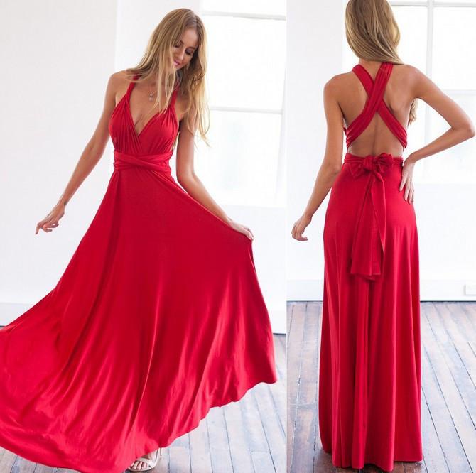 Sexy Multi-way Backless Ligature Evening Dresses