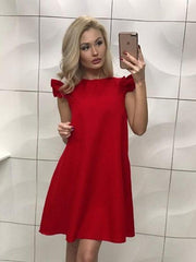 Pure Falbala Shift Dresses