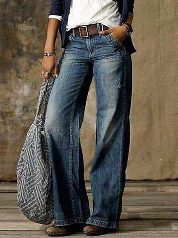 Women Wide leg pants Casual jeans