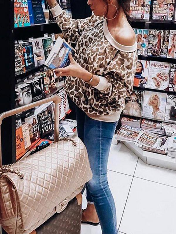 Colorful Leopard Autumn Long Sleeve Sweatshirts
