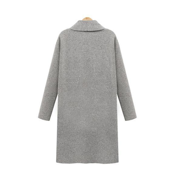 Women's Open Front Trench Coat Casual Long Cloak Cardigan