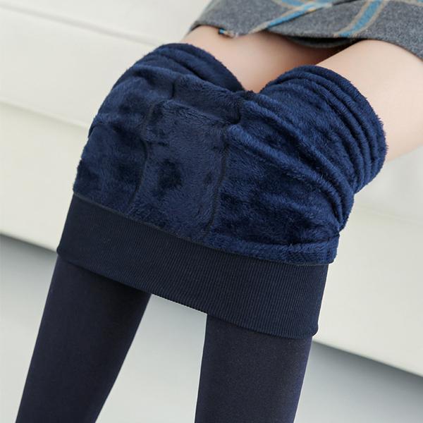 Autumn Winter Waist Support Cotton Velvet Seaweed Trample Feet Pants Render Pantyhose Thickening