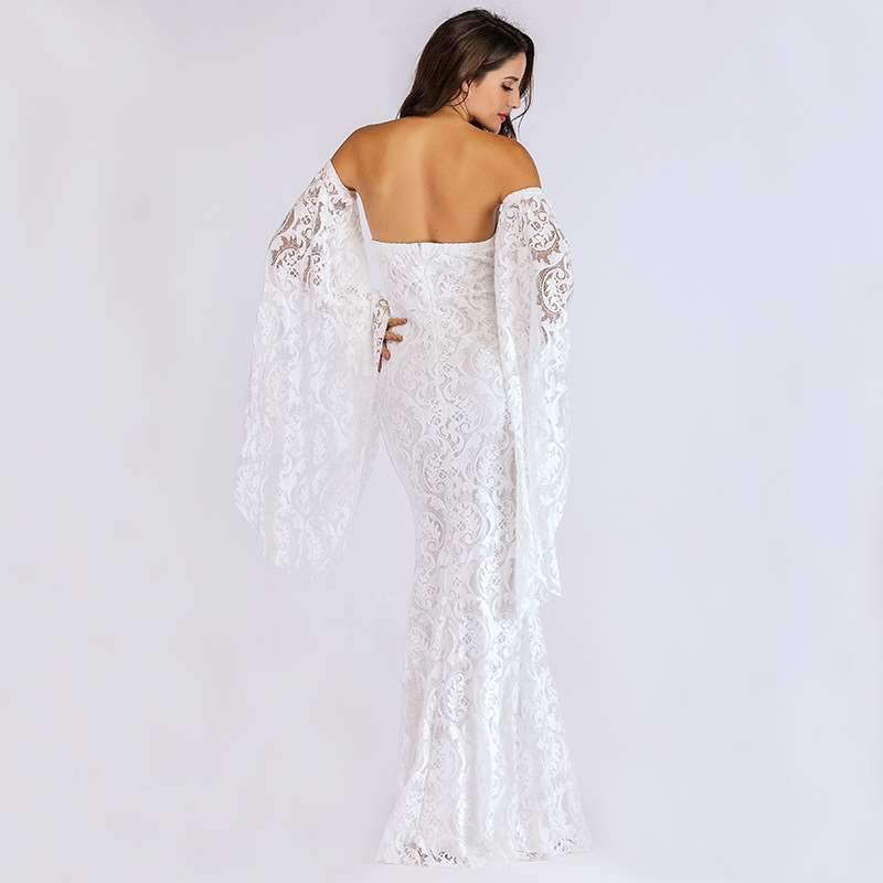 Sexy Off shoulder Lace Evening Dresses