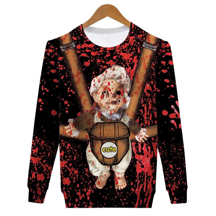 Walloween Floral Plus Long sleeve Blouses