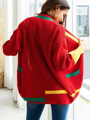 Christmas Cardigan  Loose Knit Outwear
