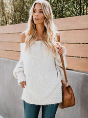 Fashion Pure Colour Long Sleeve Sweaters