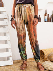 Casual Gradient colorful women long summer pants