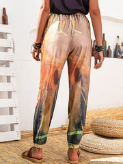 Casual Gradient colorful women long summer pants