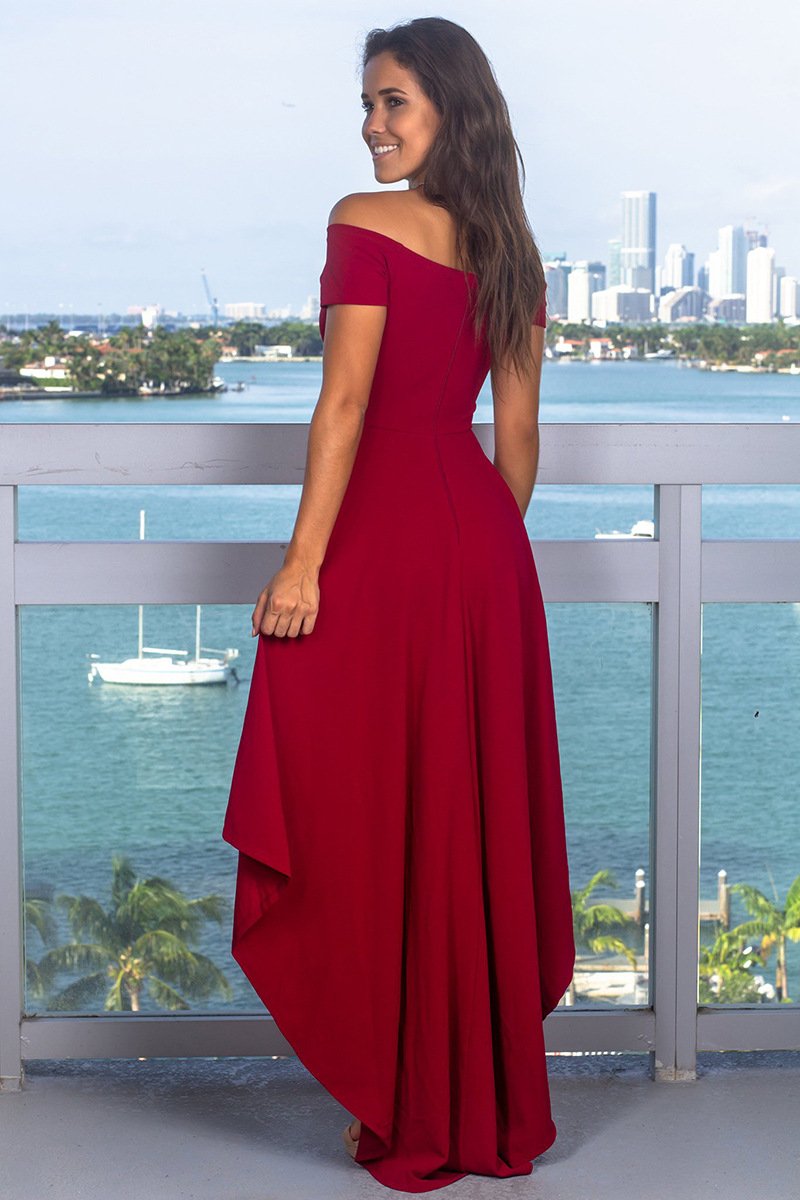 Sexy Off shoulder Backless Skater Dresses