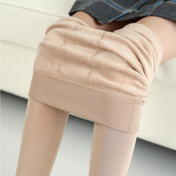 Autumn Winter Waist Support Cotton Velvet Seaweed Trample Feet Pants Render Pantyhose Thickening