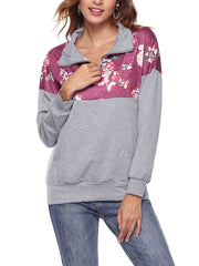 With Pocket Print Woman Hooded