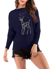 Christmas Deer Cute Long Sleeve Sweater