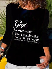 Casual Letter Printed Women T-Shirts  Tops