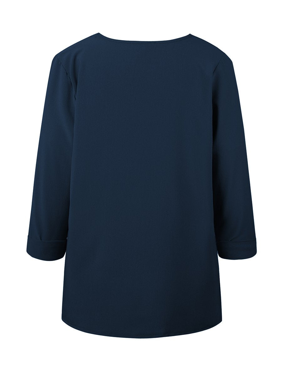 Autumn Fashion More Colors Button Long Sleeve Woman Blouse