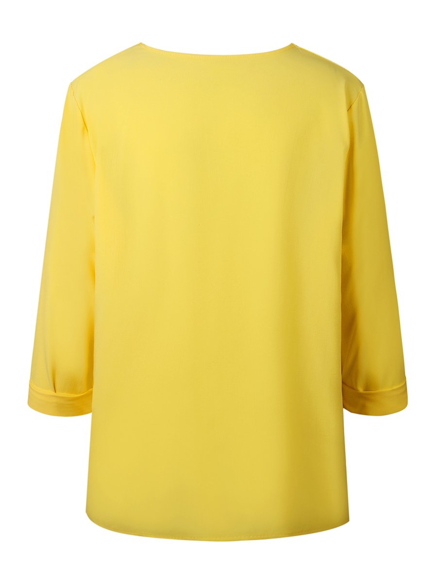 Autumn Fashion More Colors Button Long Sleeve Woman Blouse