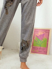 Casual Loose Cat Casual Long Pants