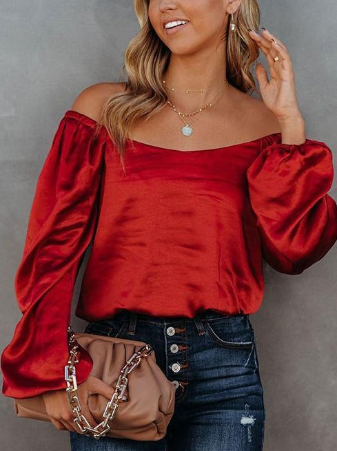 Off The Shoulder Silky Top